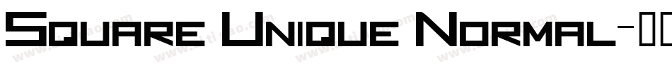 Square Unique Normal字体转换